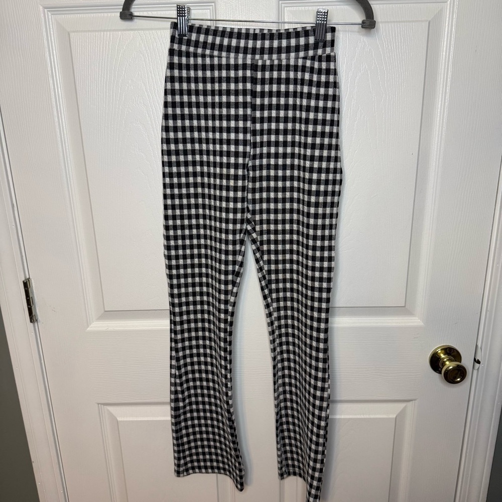 Urban Outfitters Black and White Gingham Checkered Pants Size XXS GUC